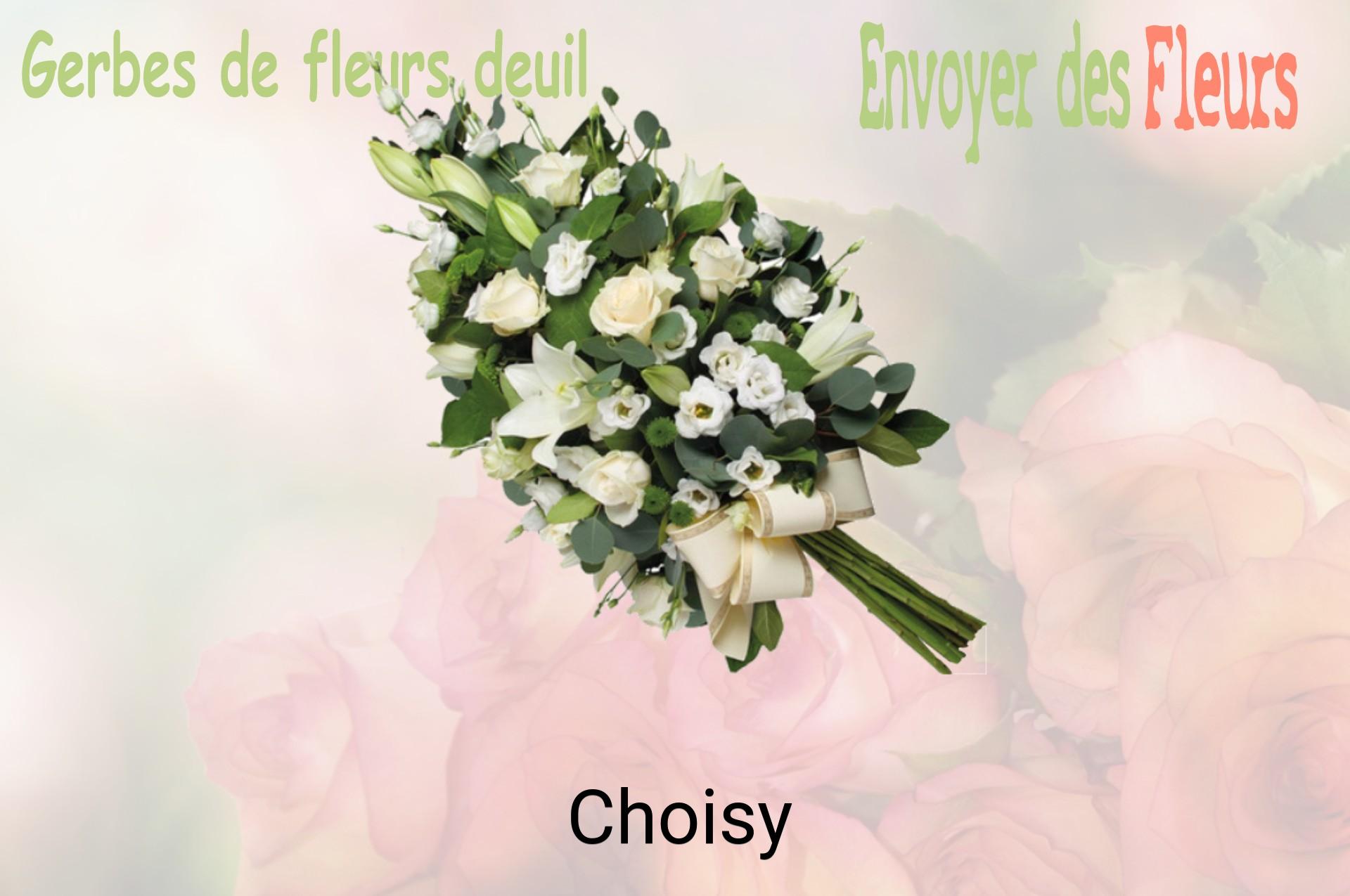 Gerbe de fleurs de deuil livrée à Choisy